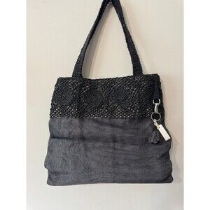 SMATERIA UPCYCLED BLACK SHOULDER BAG NWOT